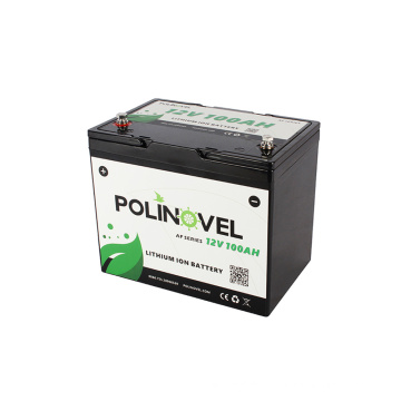 Poliovel Long LifeSpan 12V 100AH ​​Custom Off Grid Lithium UPS Solar Power Home Energy Storage Batteries